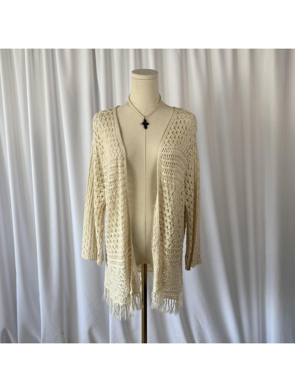 Crochet Boho cardigan with tassels